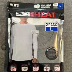 2 pack Men’s Heat long sleeve crew neck shirts